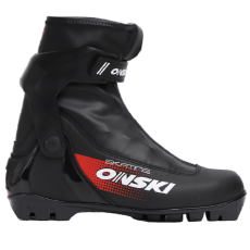 Ботинки для беговых лыж ONSKI SKATE S86523 черный/красный 45 р.