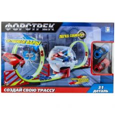 Игровой набор 1TOY Форстрек автодром, автомобиль [т16060]