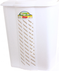 Корзина для белья Dunya Plastik 05002 White marble