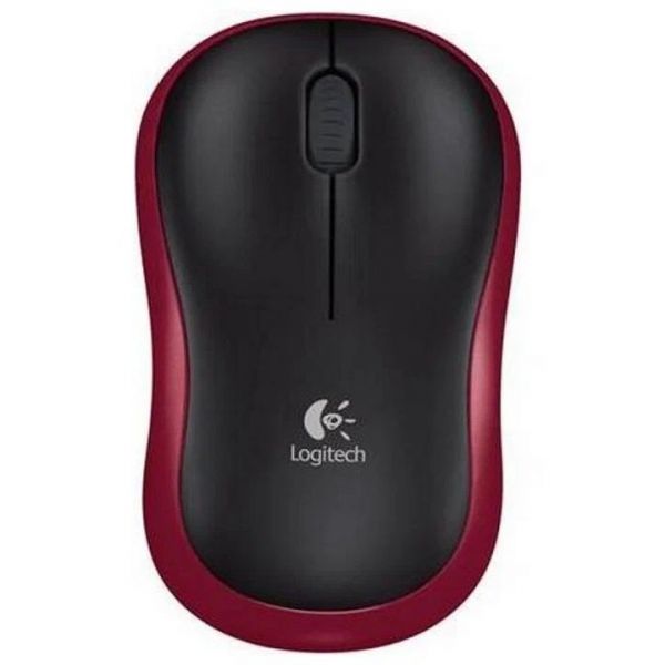 Мышь Logitech M185 оптическая, беспроводная, USB 1.1, черный/серый [910-002235]